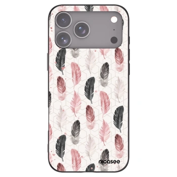 Picasee Apple iPhone 17 Pro Max Hülle - Schwarzes Silikon - Feder 2