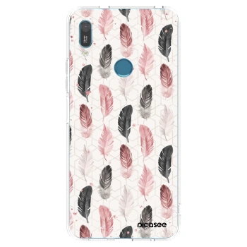 Picasee Huawei Y6 2019 Hülle - Transparentes Silikon - Feder 2