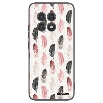 Picasee OnePlus 13R 5G Hülle - Schwarzes Silikon - Feder 2