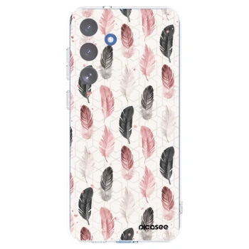 Picasee Samsung Galaxy S25 FE 5G Hülle - Transparentes Silikon - Feder 2