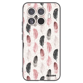 Picasee Xiaomi 15T Pro Hülle - Schwarzes Silikon - Feder 2