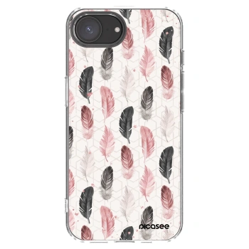 Picasee Apple iPhone 17e Hülle - Transparentes Silikon - Feder 2