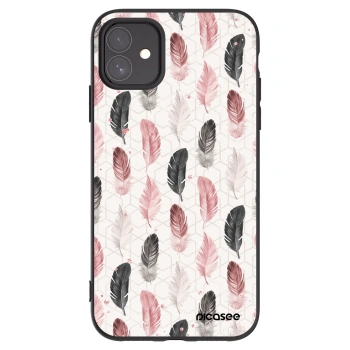Picasee Apple iPhone 11 Hülle - Schwarzes Silikon - Feder 2