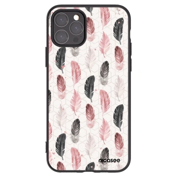 Picasee Apple iPhone 11 Pro Hülle - Schwarzes Silikon - Feder 2