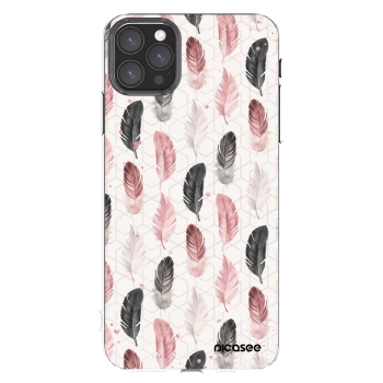 Picasee Apple iPhone 11 Pro Max Hülle - Transparentes Silikon - Feder 2