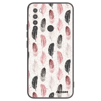 Picasee Xiaomi Redmi Note 8 Hülle - Schwarzes Silikon - Feder 2