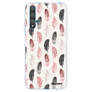 Picasee Huawei Nova 5T Hülle - Transparentes Silikon - Feder 2