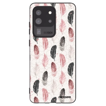 Picasee Samsung Galaxy S20 Ultra 5G G988F Hülle - Schwarzes Silikon - Feder 2
