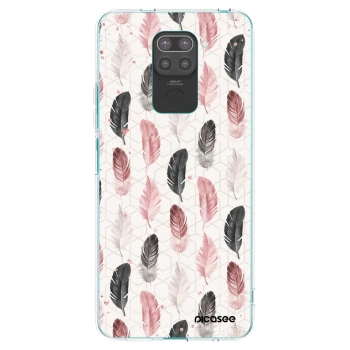 Picasee Xiaomi Redmi Note 9 Hülle - Schwarzes Silikon - Feder 2