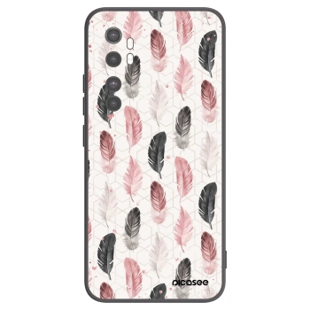 Picasee Xiaomi Mi Note 10 Lite Hülle - Schwarzes Silikon - Feder 2
