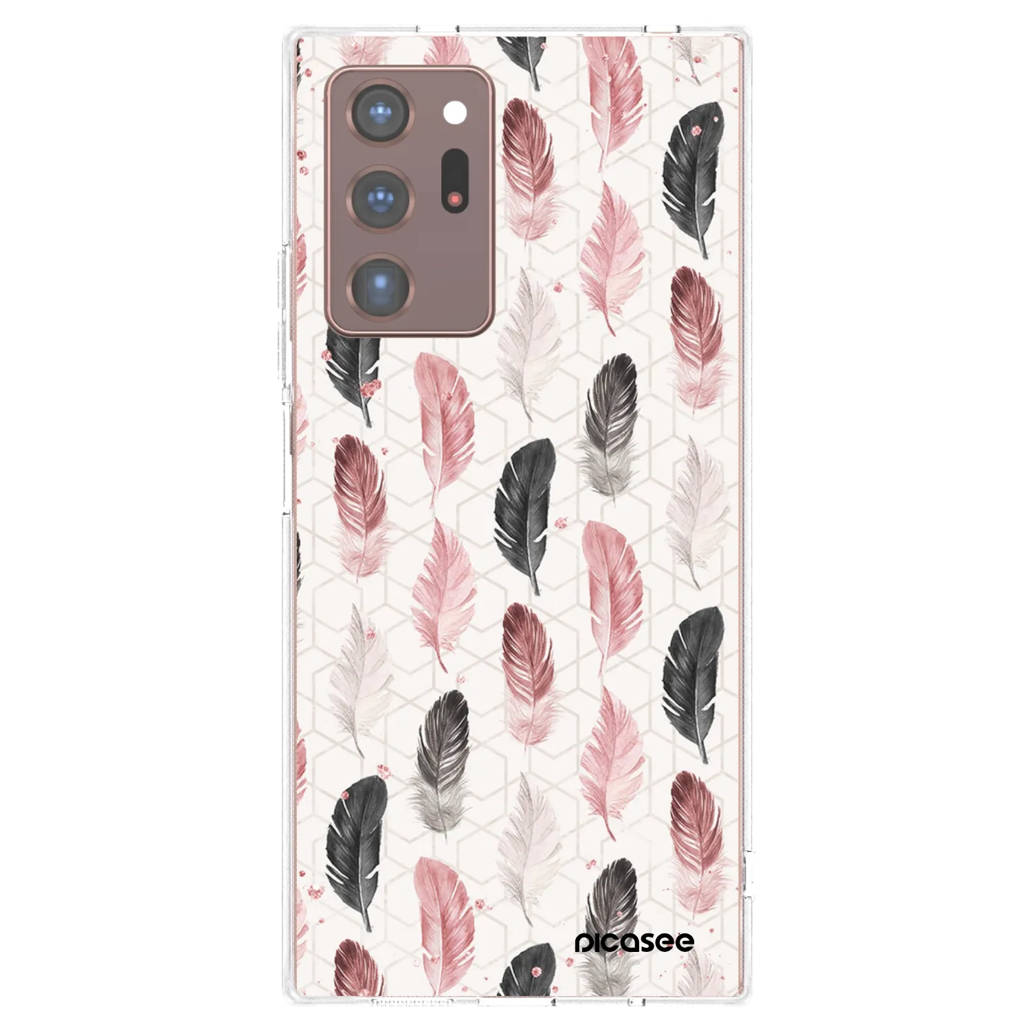 Picasee Samsung Galaxy Note 20 Ultra Hülle - Transparentes Silikon - Feder 2