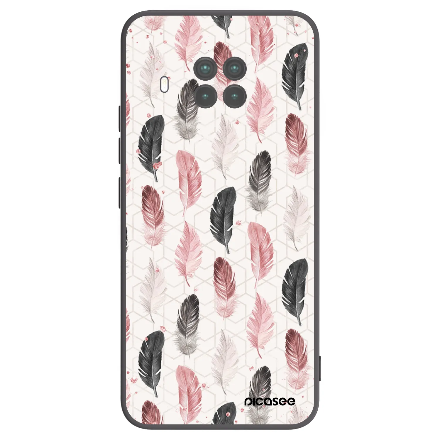 Picasee Xiaomi Mi 10T Lite Hülle - Schwarzes Silikon - Feder 2