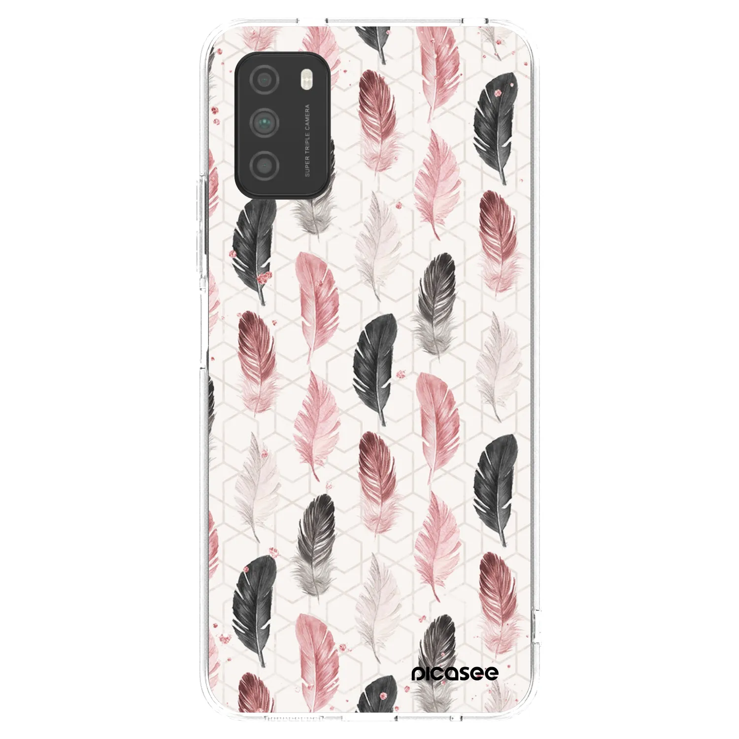 Picasee Xiaomi Poco M3 Hülle - Transparentes Silikon - Feder 2