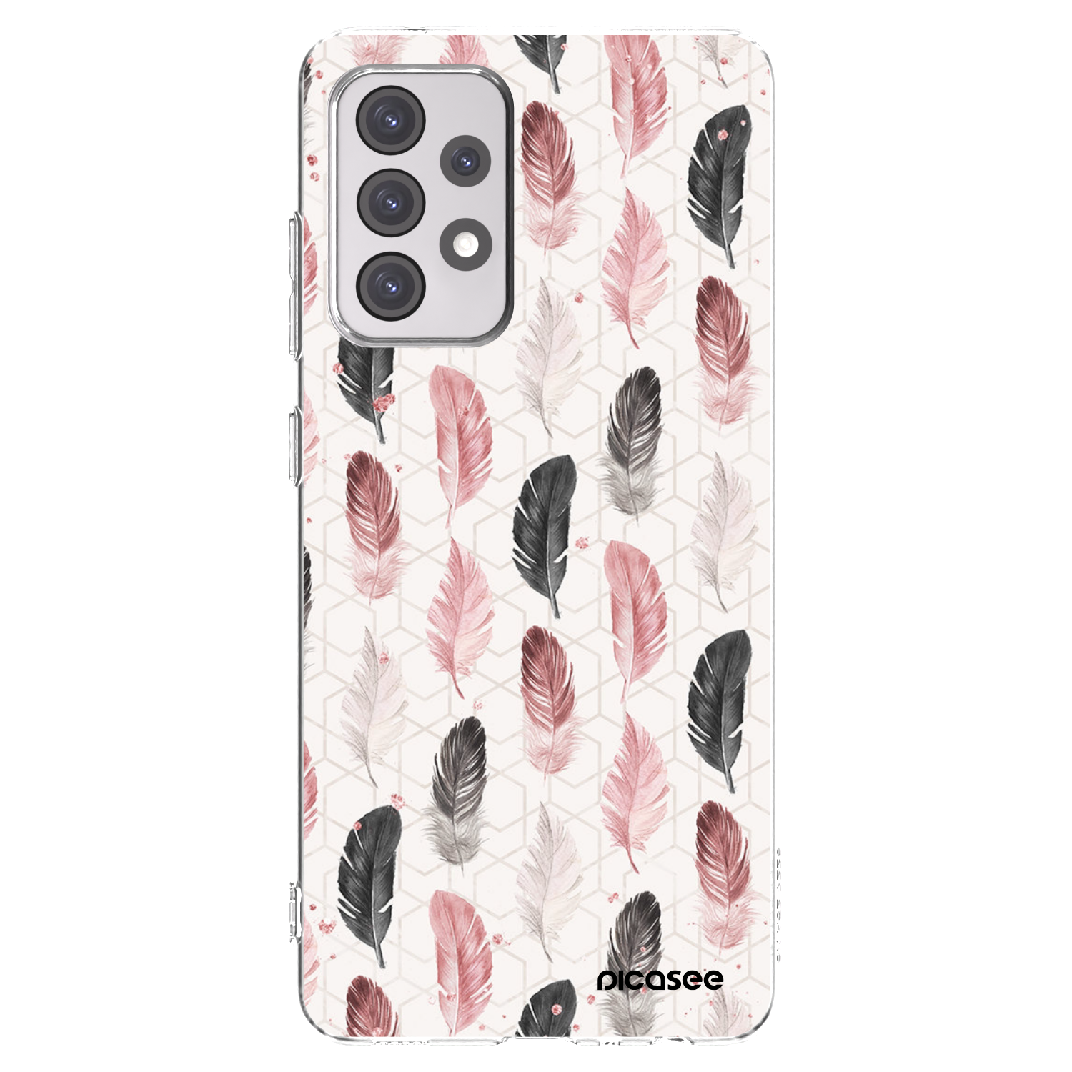 Picasee Samsung Galaxy A52 5G A525F Hülle - Transparentes Silikon - Feder 2