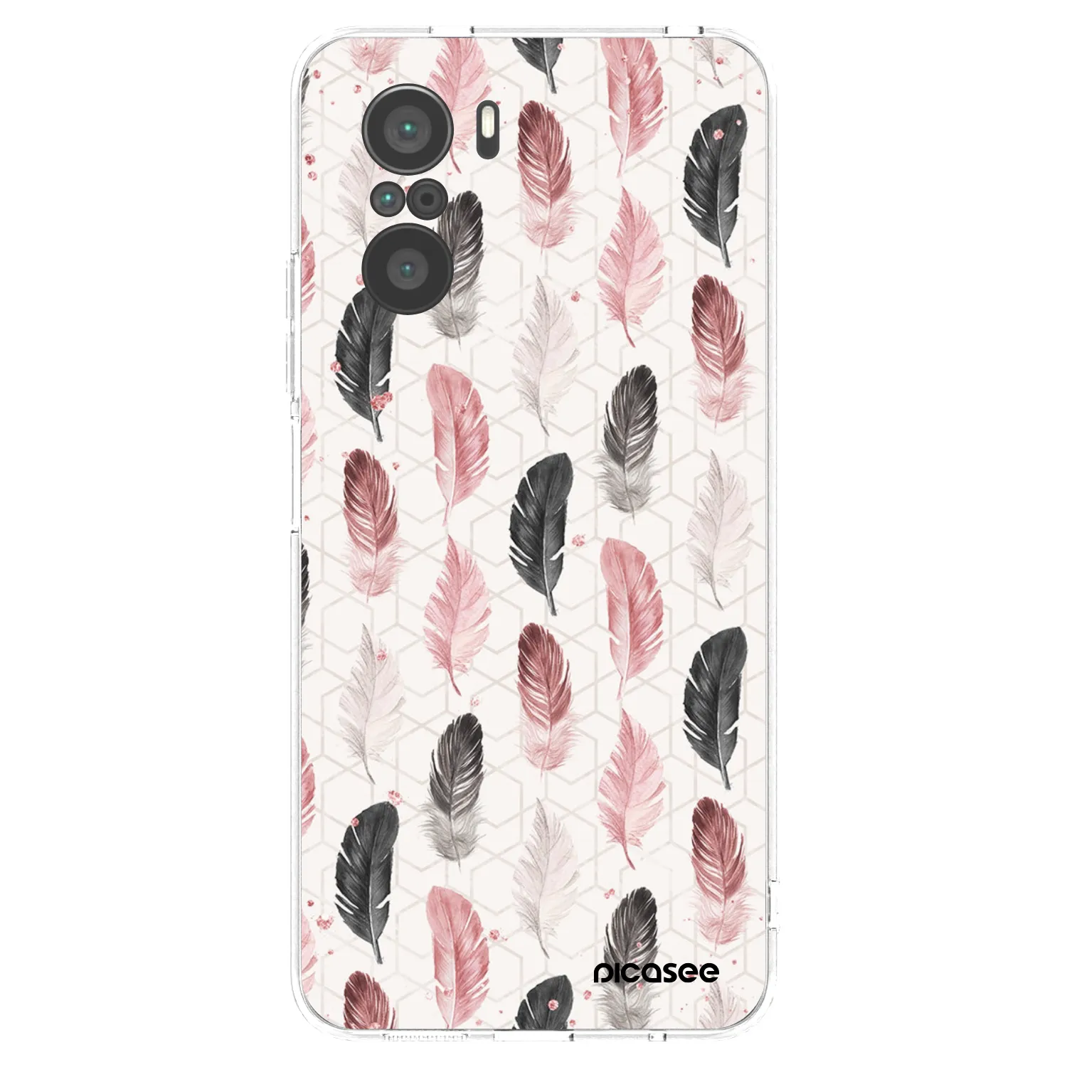 Picasee Xiaomi Poco F3 Hülle - Transparentes Silikon - Feder 2