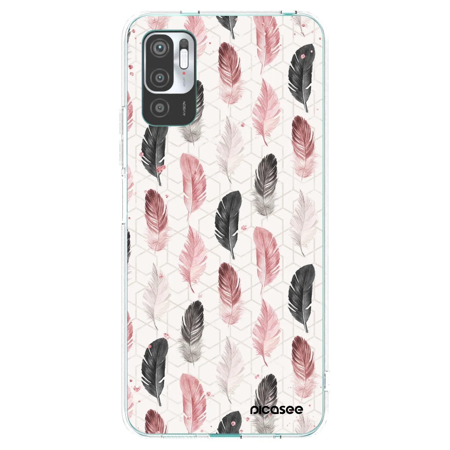 Picasee Xiaomi Redmi Note 10 5G Hülle - Transparentes Silikon - Feder 2
