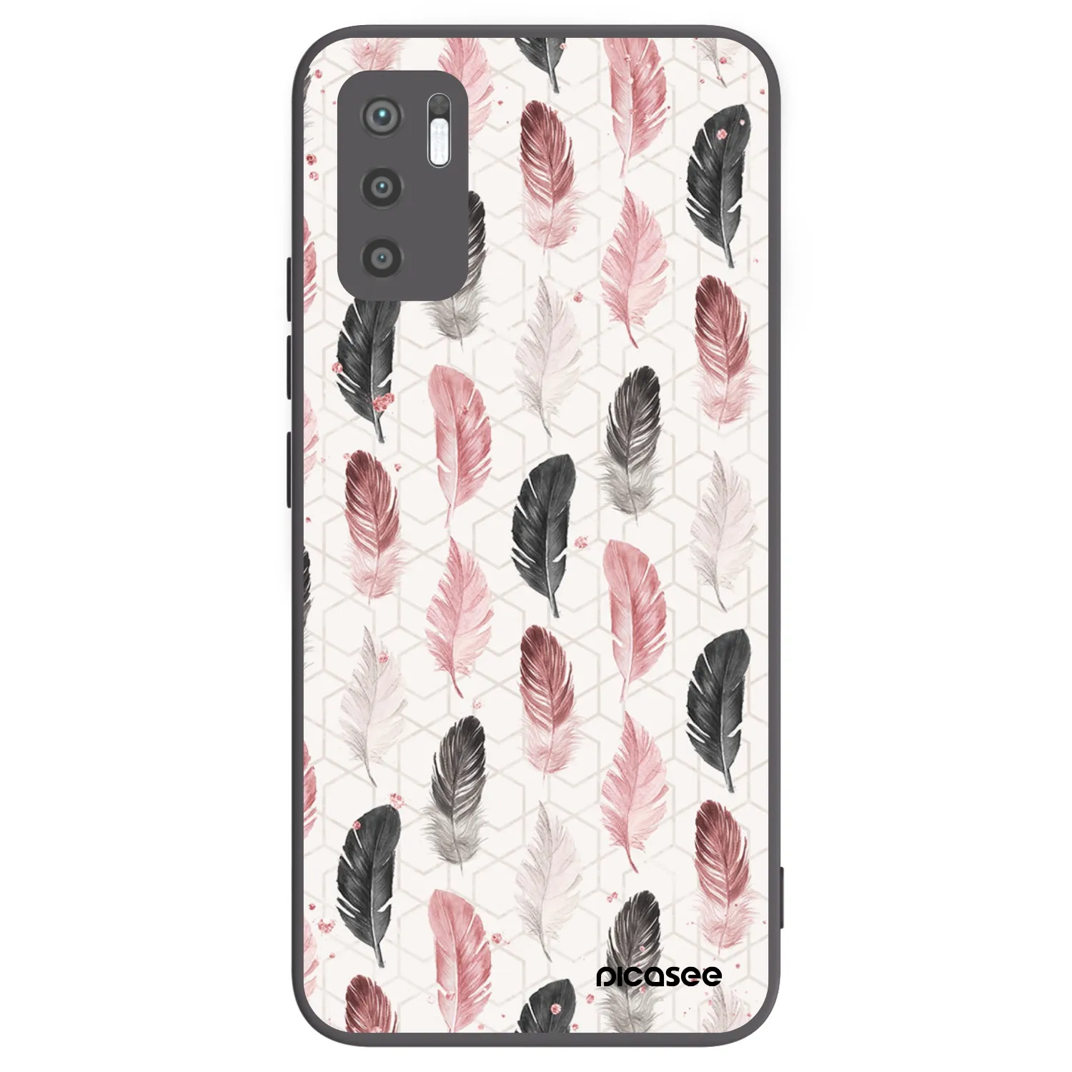Picasee Xiaomi Redmi Note 10 5G Hülle - Schwarzes Silikon - Feder 2