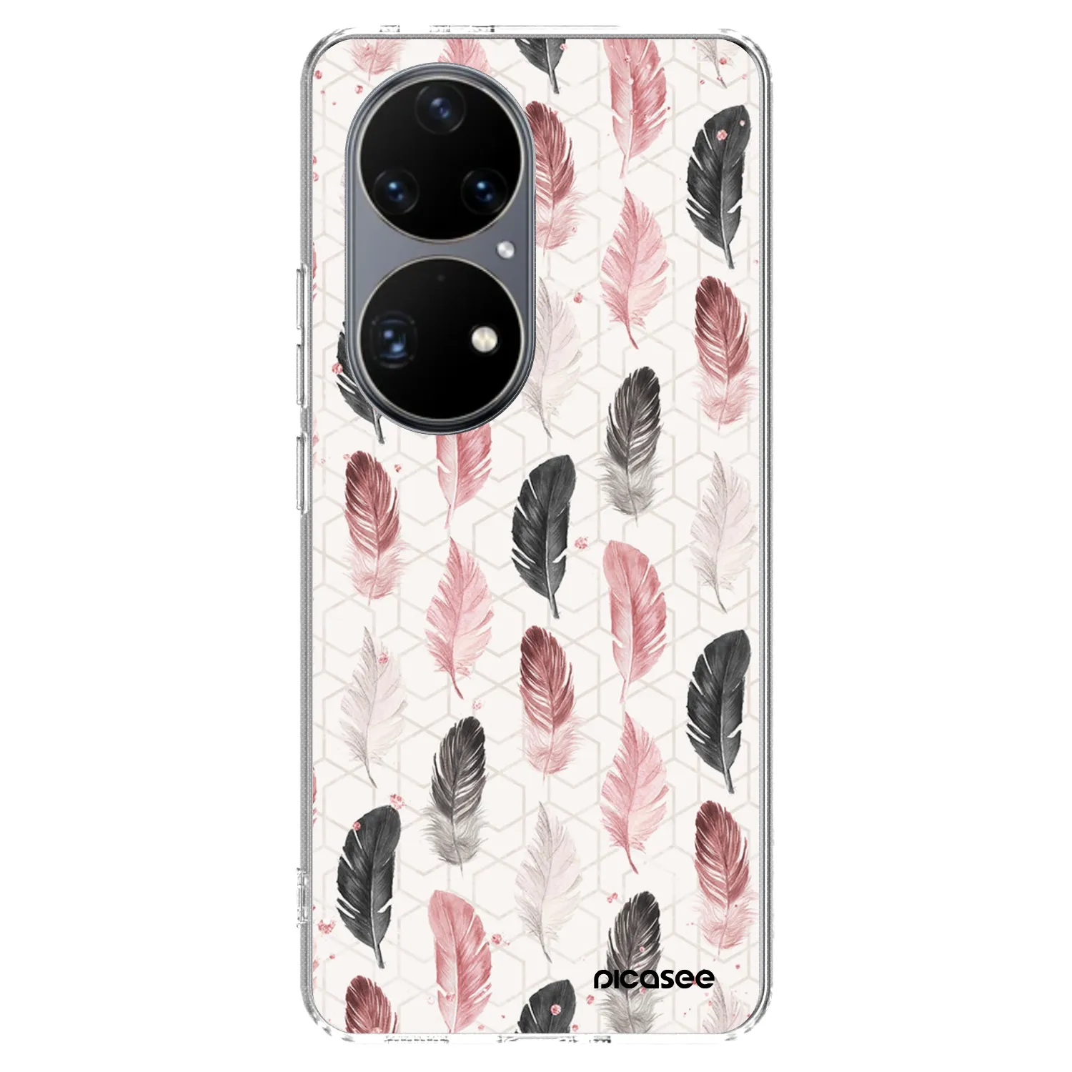 Picasee Huawei P50 Hülle - Transparentes Silikon - Feder 2