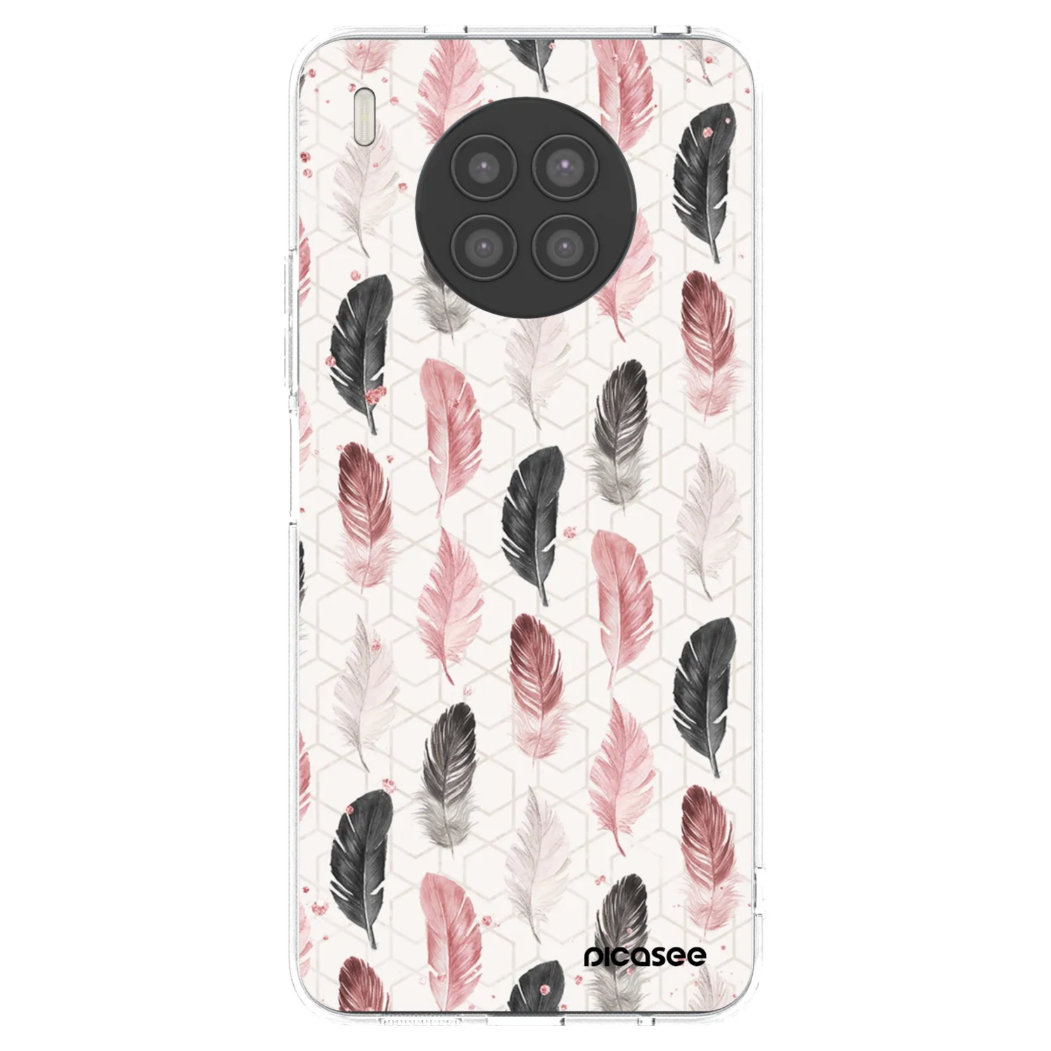 Picasee Huawei Nova 8i Hülle - Transparentes Silikon - Feder 2