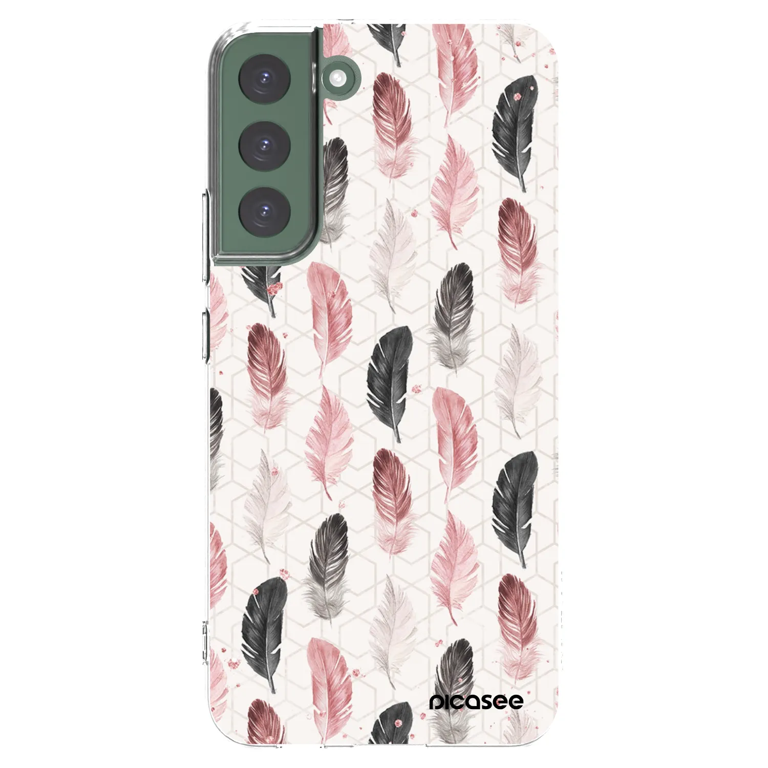 Picasee Samsung Galaxy S22+ 5G Hülle - Transparentes Silikon - Feder 2