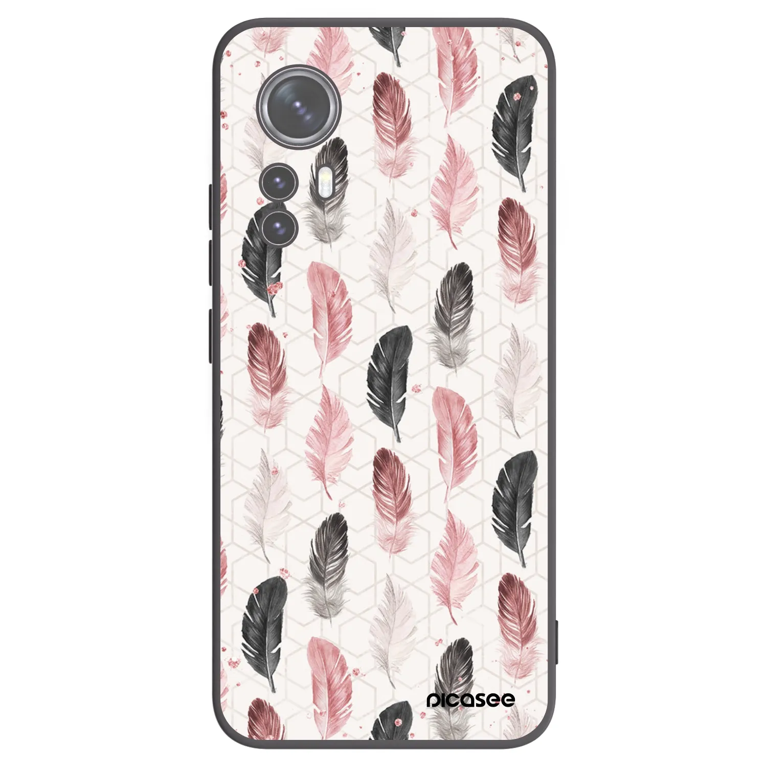 Picasee Xiaomi 12X Hülle - Schwarzes Silikon - Feder 2