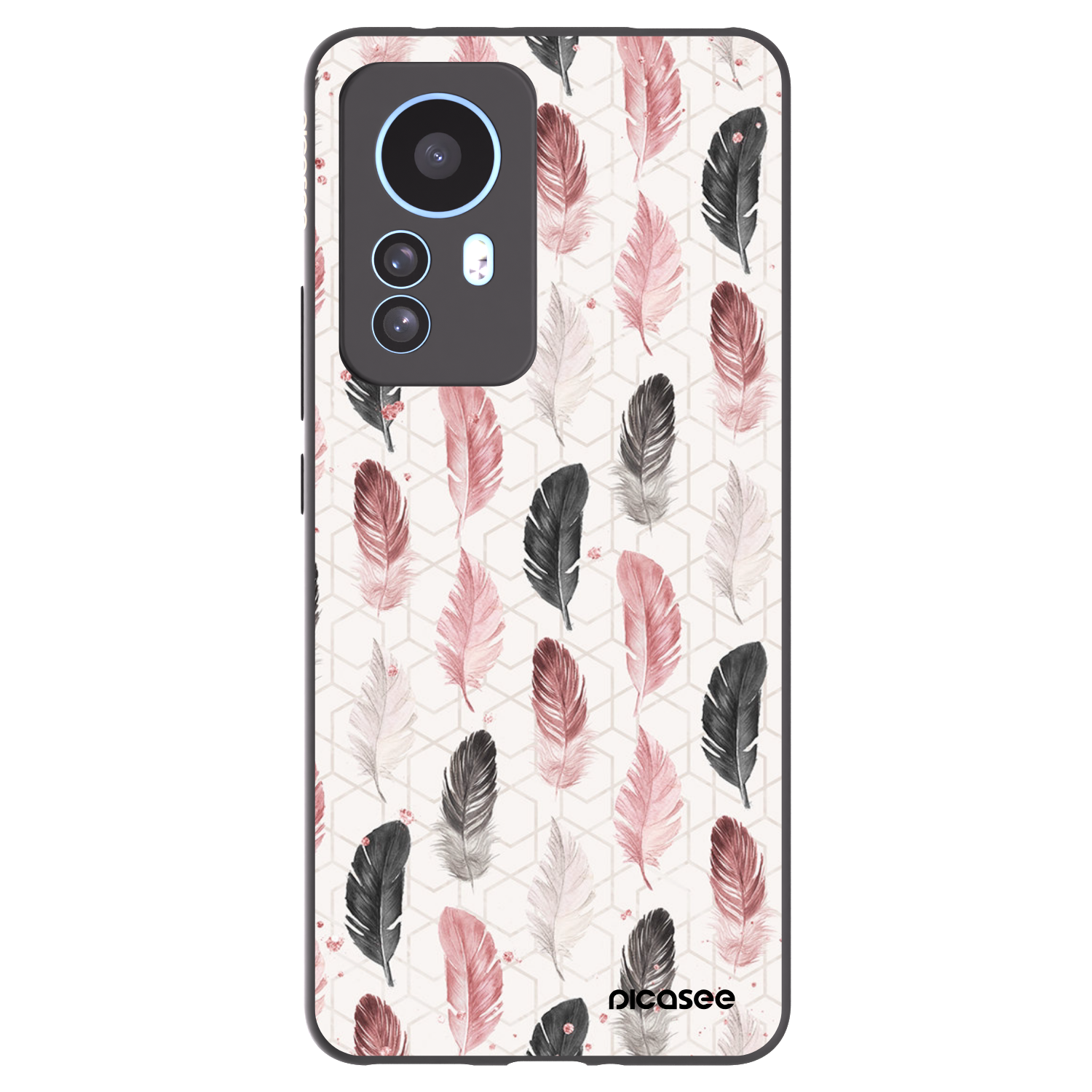 Picasee Xiaomi 12T Hülle - Schwarzes Silikon - Feder 2