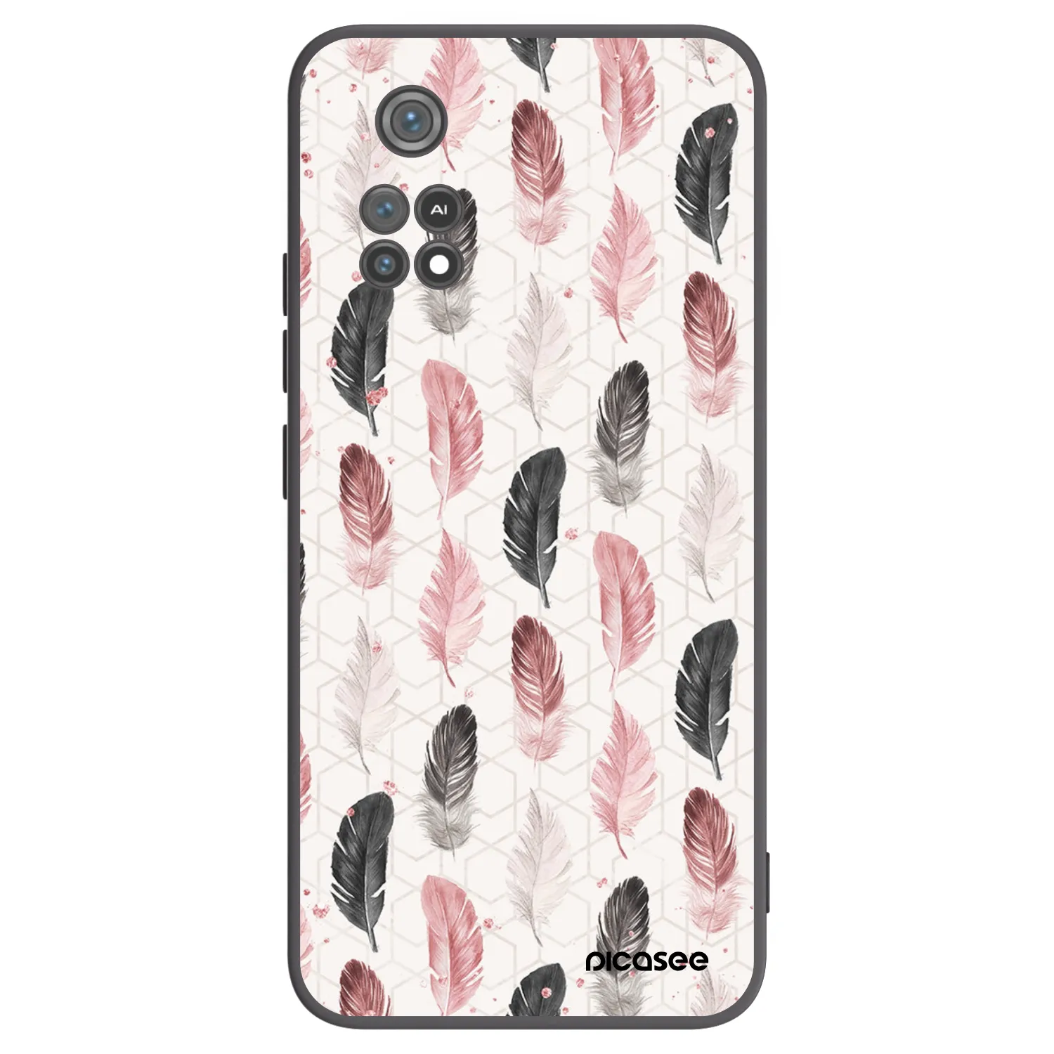 Picasee Xiaomi Poco M4 Pro Hülle - Schwarzes Silikon - Feder 2