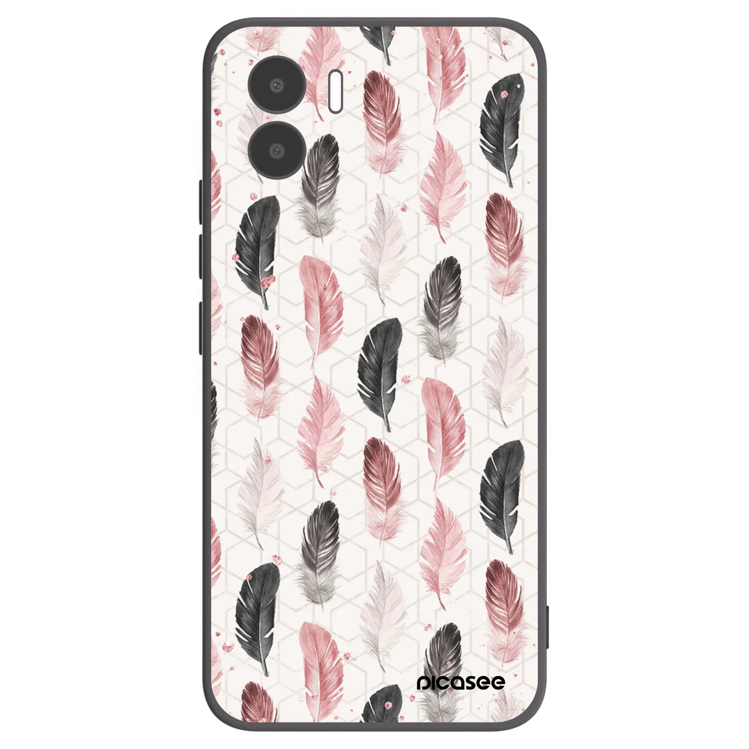 Picasee Xiaomi Redmi A1 Hülle - Schwarzes Silikon - Feder 2