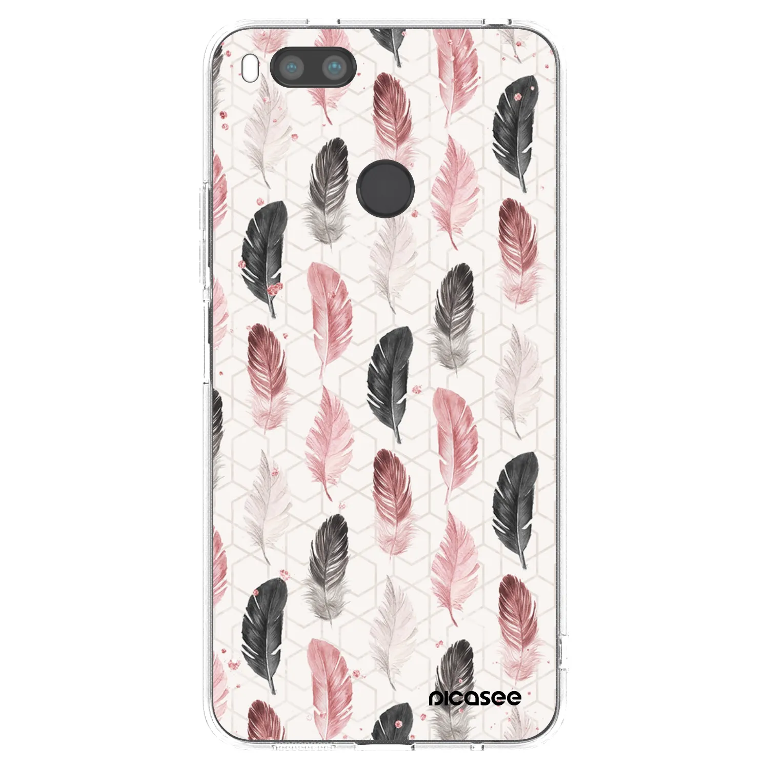 Picasee Xiaomi Redmi A1 Hülle - Transparentes Silikon - Feder 2