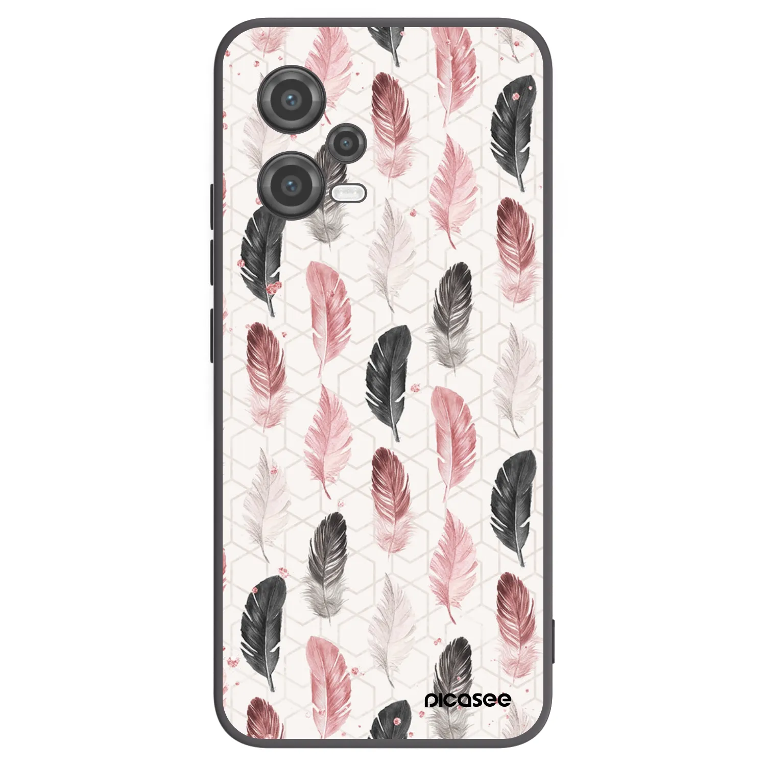Picasee Xiaomi Poco X5 Hülle - Schwarzes Silikon - Feder 2
