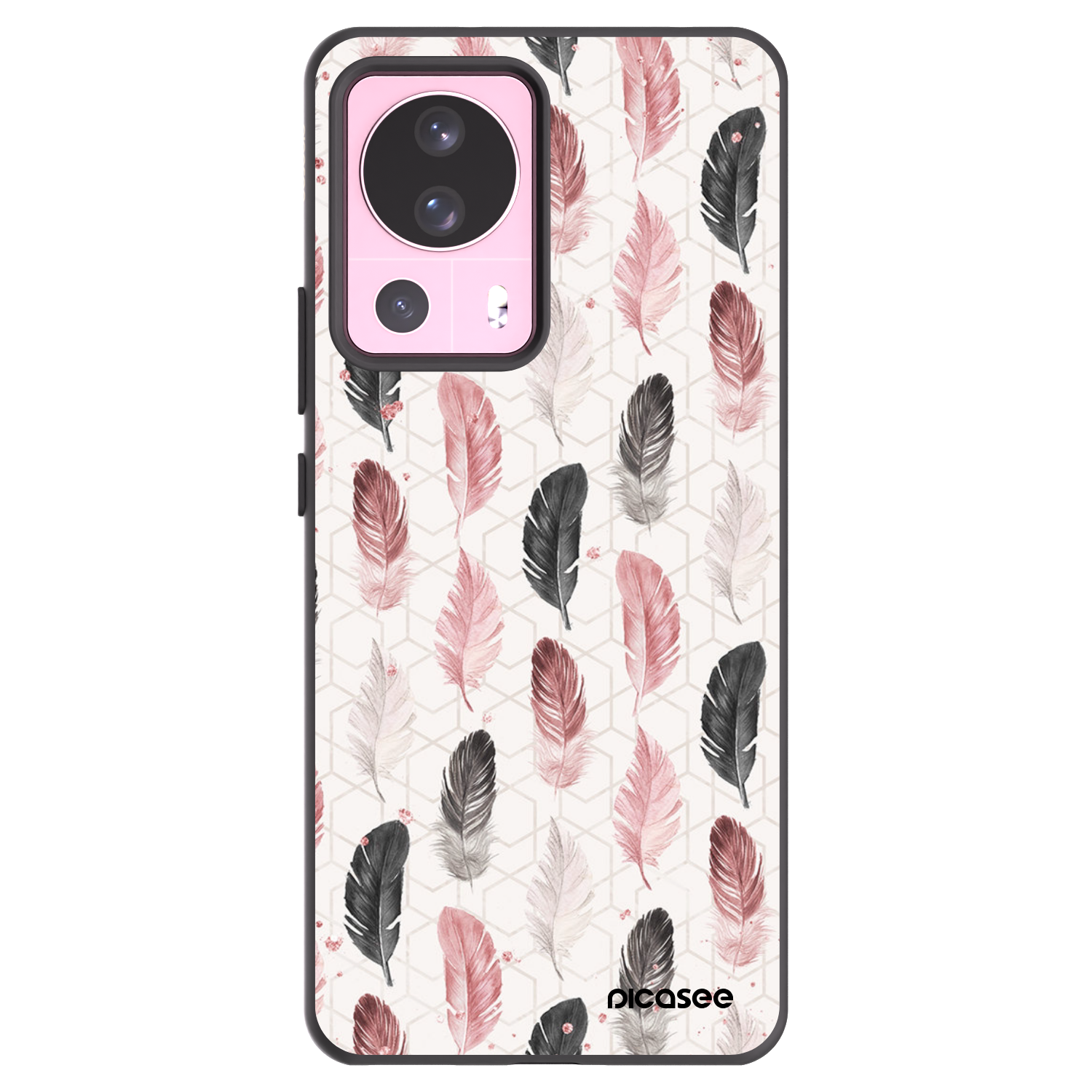 Picasee Xiaomi 13 Lite Hülle - Schwarzes Silikon - Feder 2