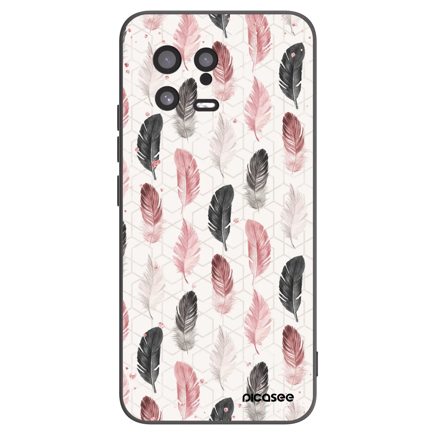 Picasee Xiaomi 13 Hülle - Schwarzes Silikon - Feder 2