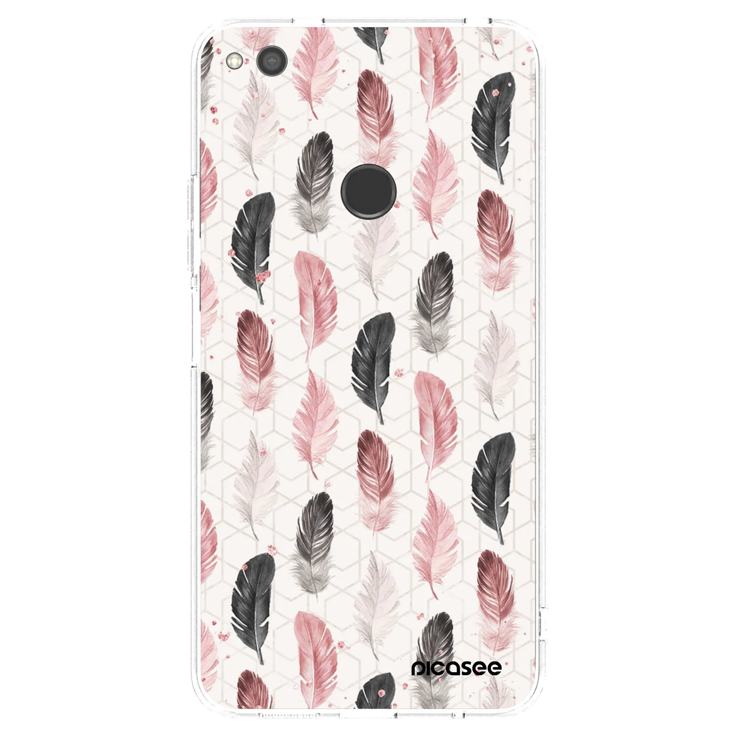 Picasee Huawei P9 Lite 2017 Hülle - Transparentes Silikon - Feder 2