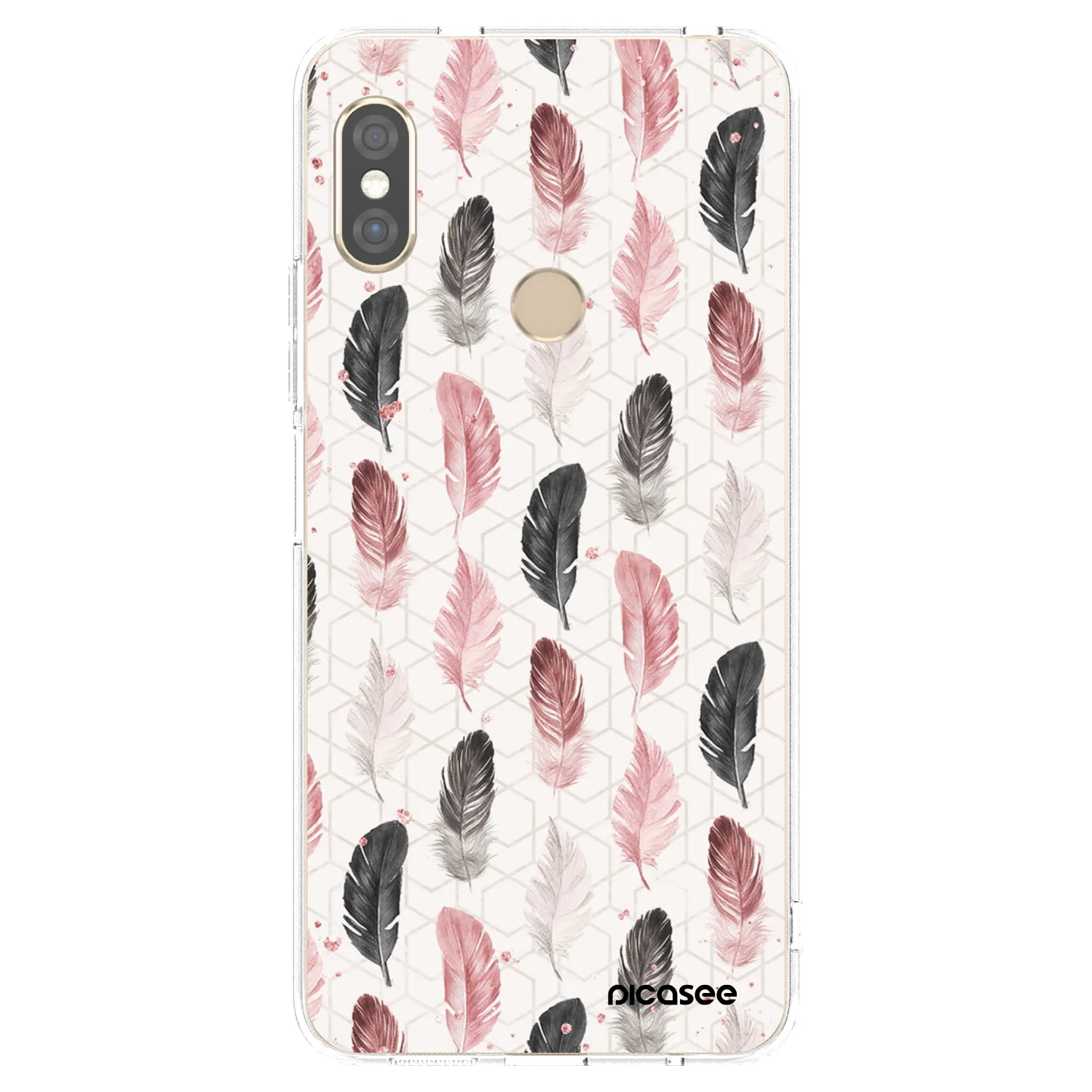 Picasee Xiaomi Redmi Note 5 Global Hülle - Transparentes Silikon - Feder 2