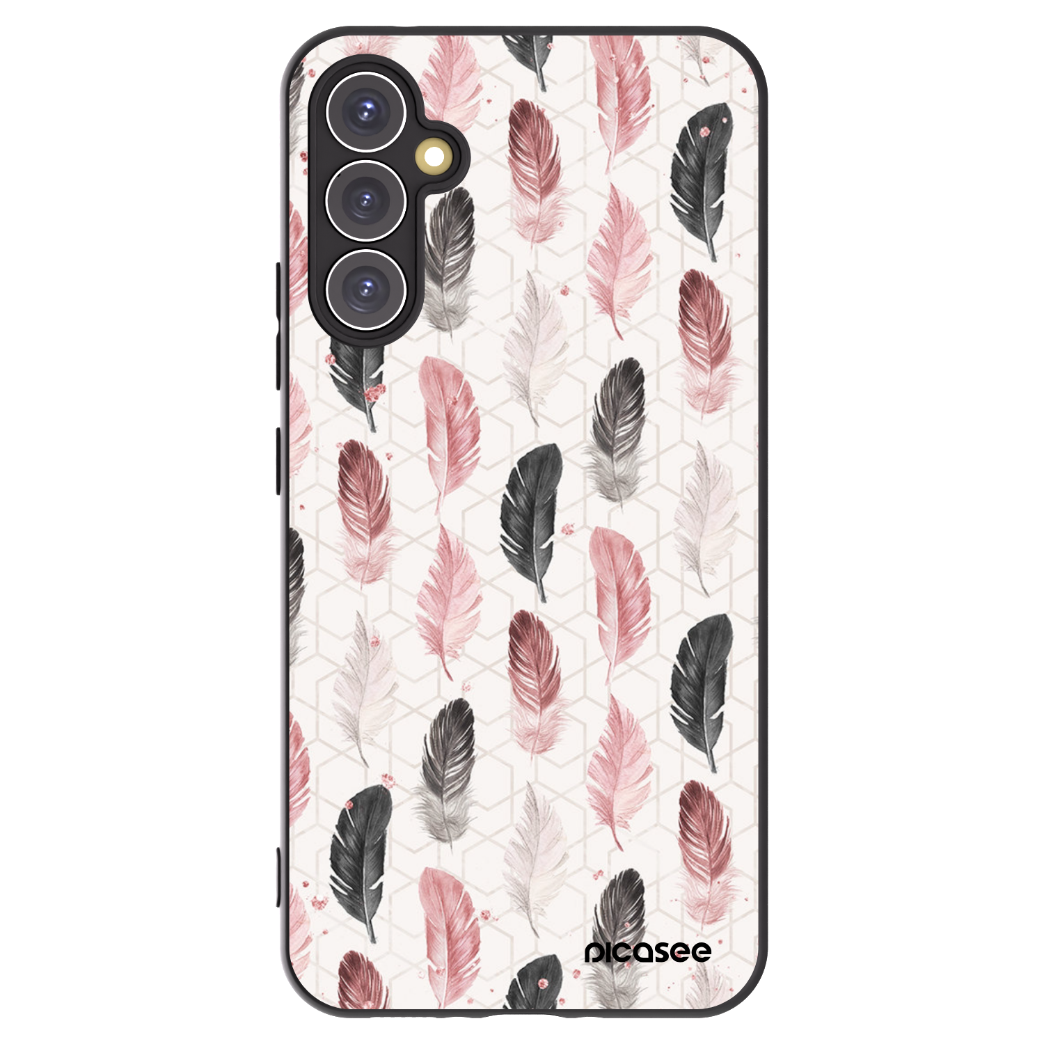 Picasee Samsung Galaxy A34 5G A346B Hülle - Schwarzes Silikon - Feder 2