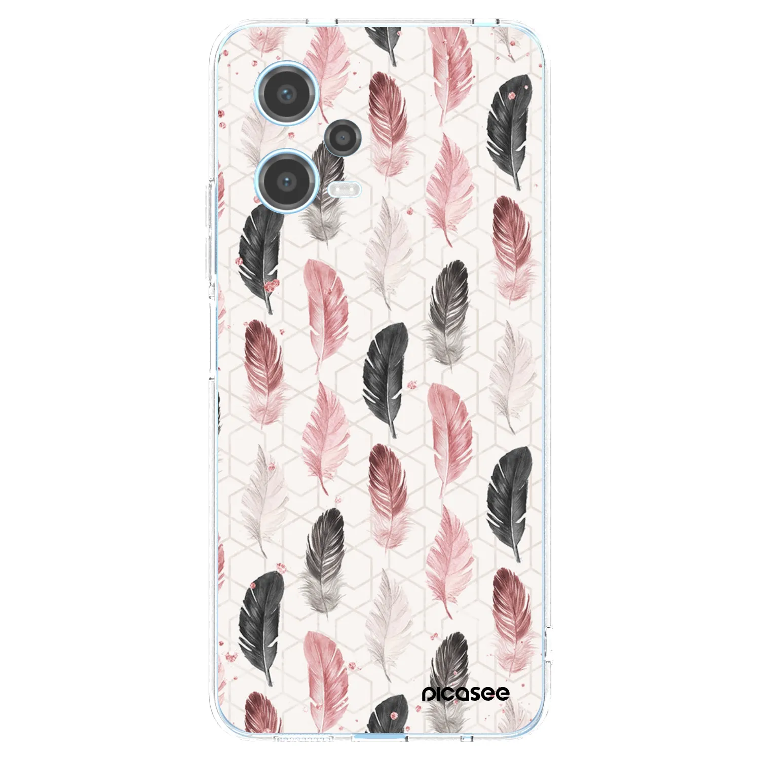 Picasee Xiaomi Redmi Note 12 5G Hülle - Transparentes Silikon - Feder 2