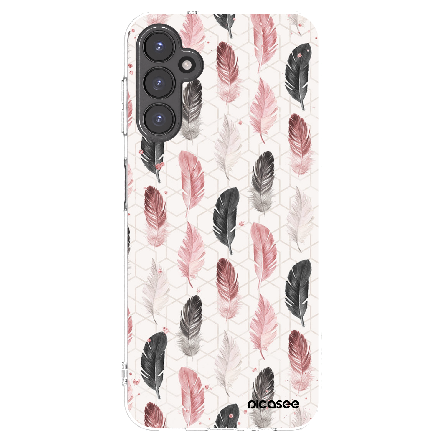 Picasee Samsung Galaxy A14 4G A145R Hülle - Transparentes Silikon - Feder 2