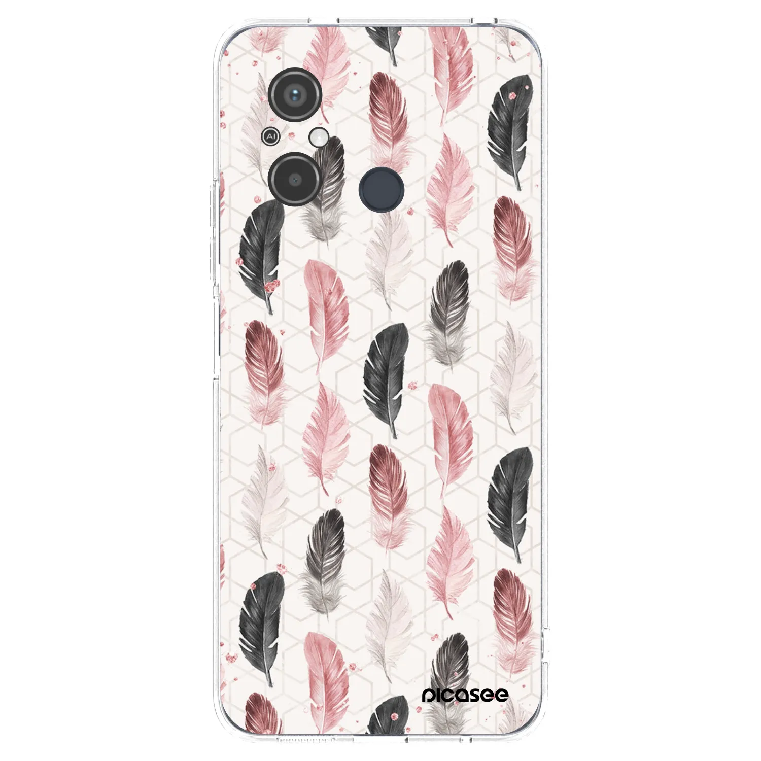 Picasee Xiaomi Redmi 12C Hülle - Transparentes Silikon - Feder 2