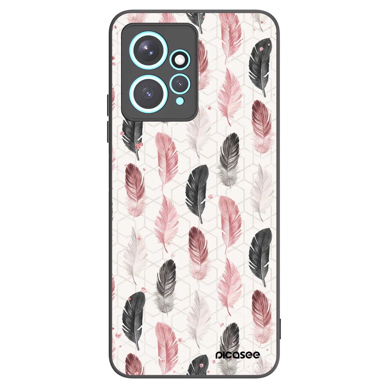 Picasee Xiaomi Redmi Note 12 4G Hülle - Schwarzes Silikon - Feder 2