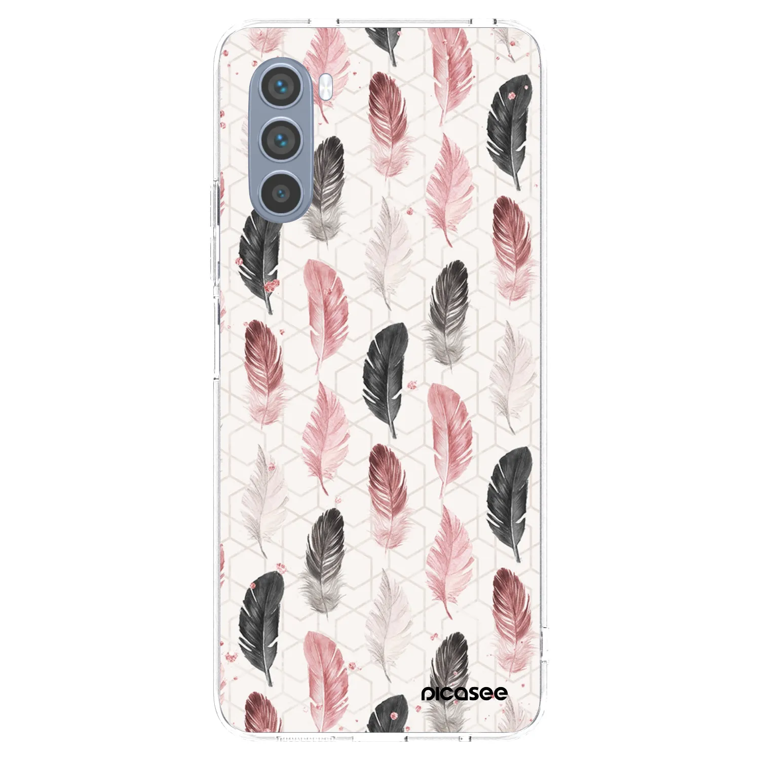 Picasee Motorola Moto G62 Hülle - Transparentes Silikon - Feder 2
