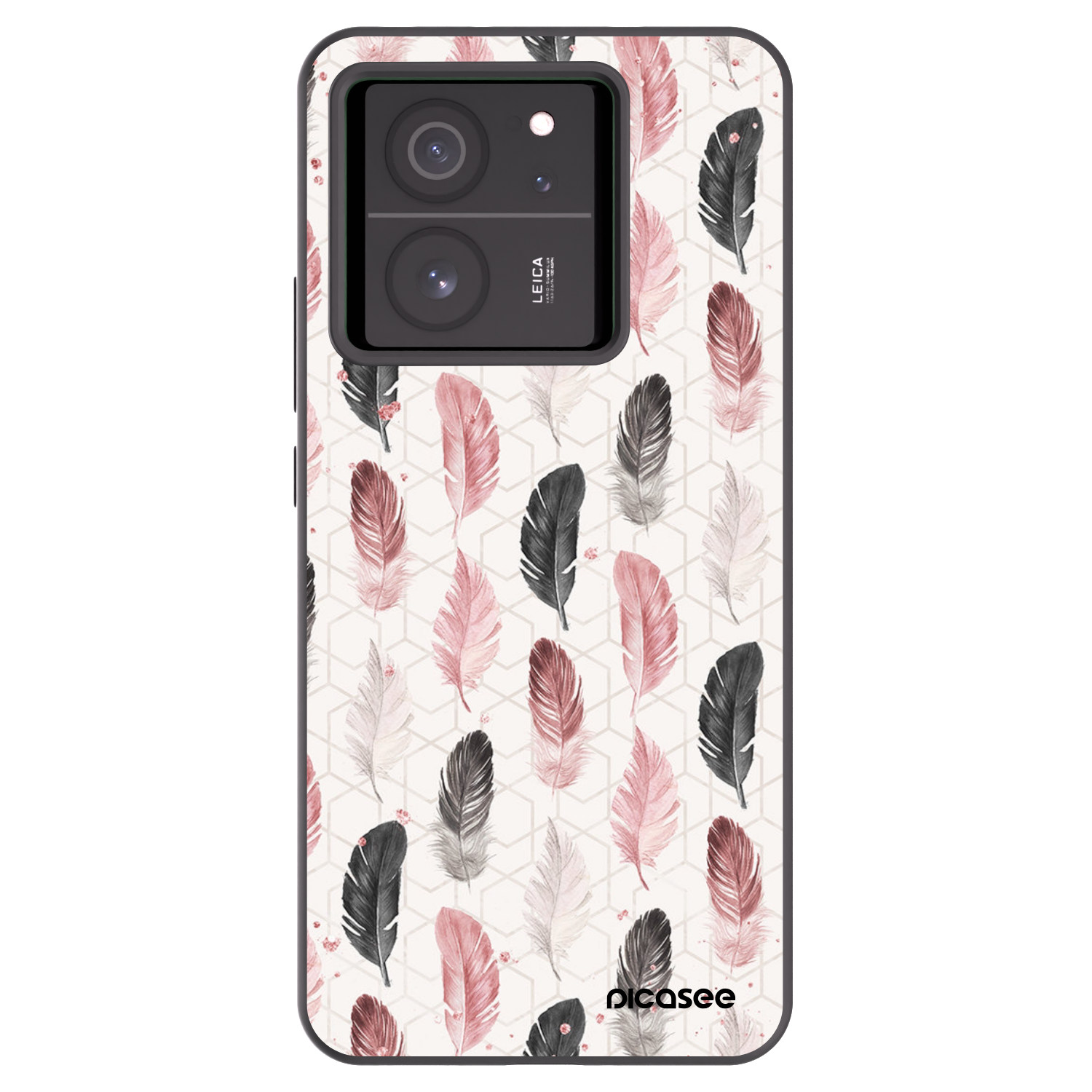 Picasee Xiaomi 13T Hülle - Schwarzes Silikon - Feder 2