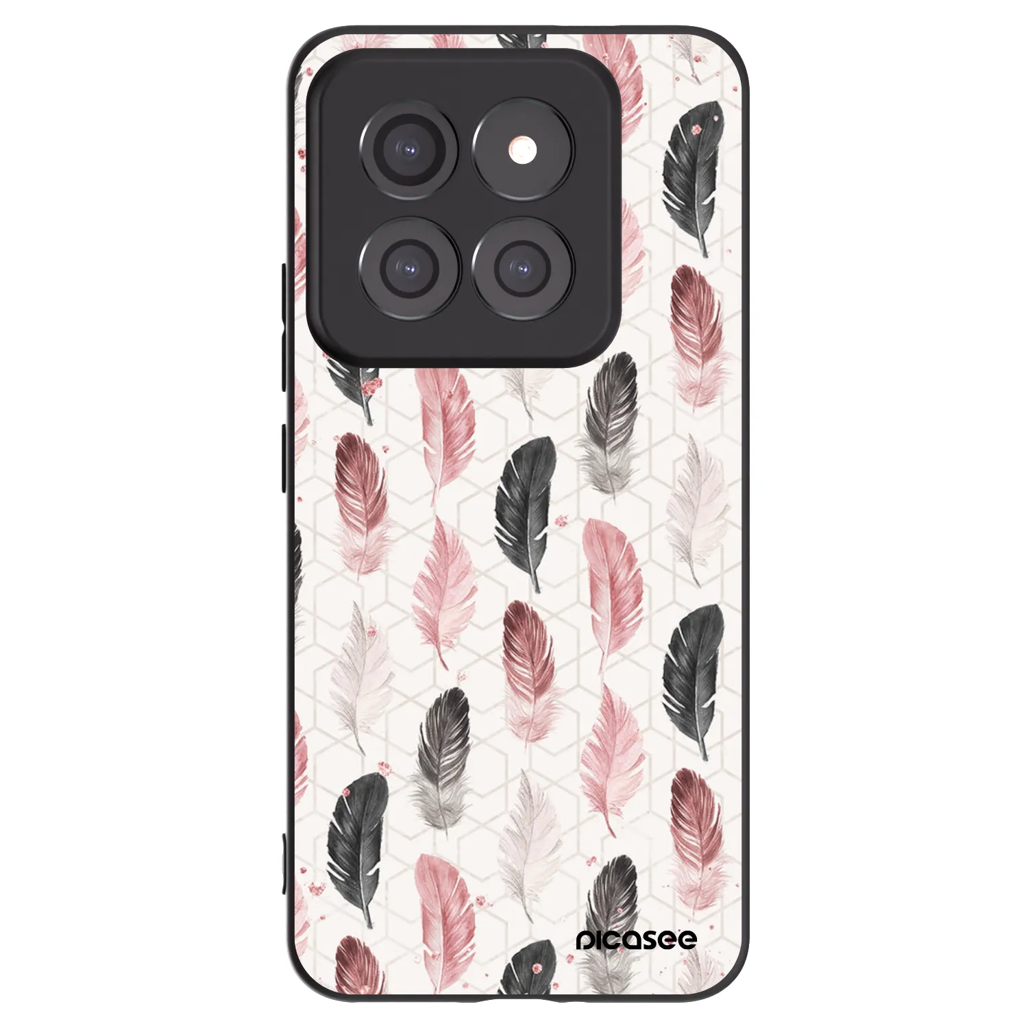 Picasee Xiaomi 14 Pro Hülle - Schwarzes Silikon - Feder 2