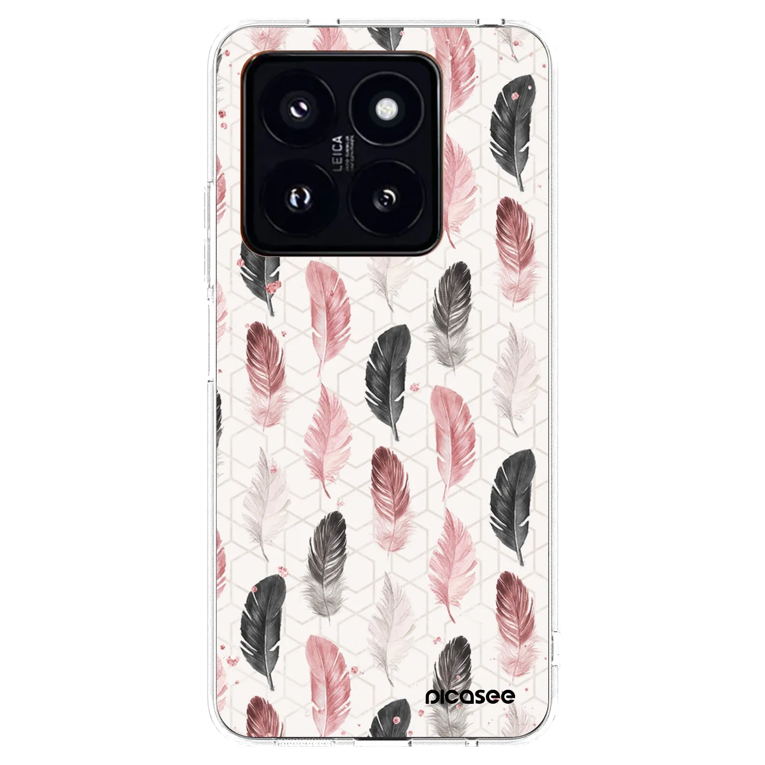 Picasee Xiaomi 14 Pro Hülle - Transparentes Silikon - Feder 2