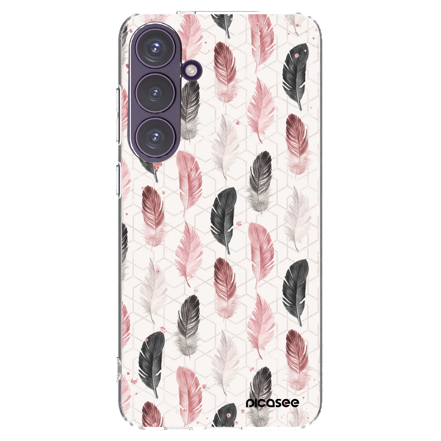 Picasee Samsung Galaxy S24+ S926B 5G Hülle - Transparentes Silikon - Feder 2