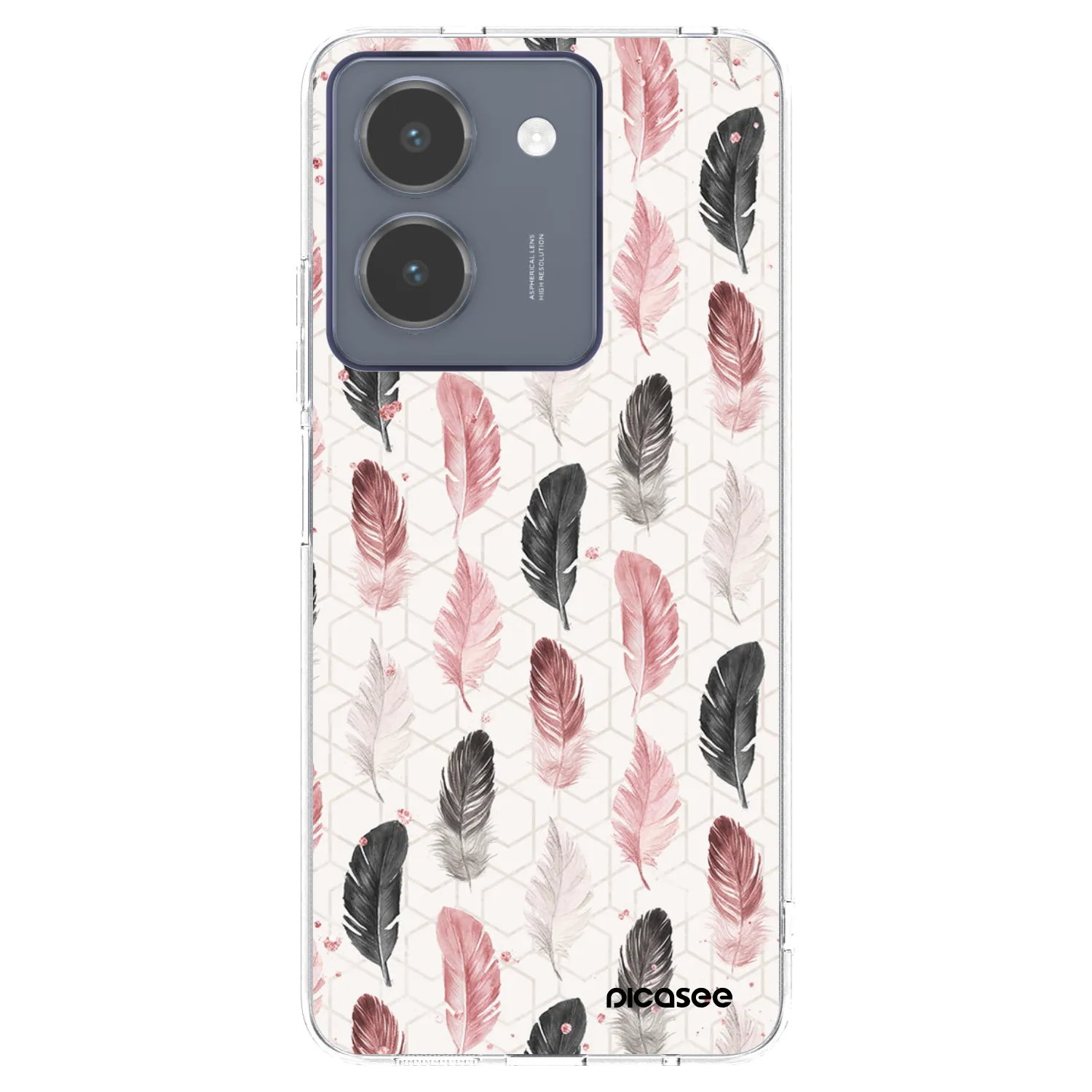 Picasee Vivo Y36 4G Hülle - Transparentes Silikon - Feder 2
