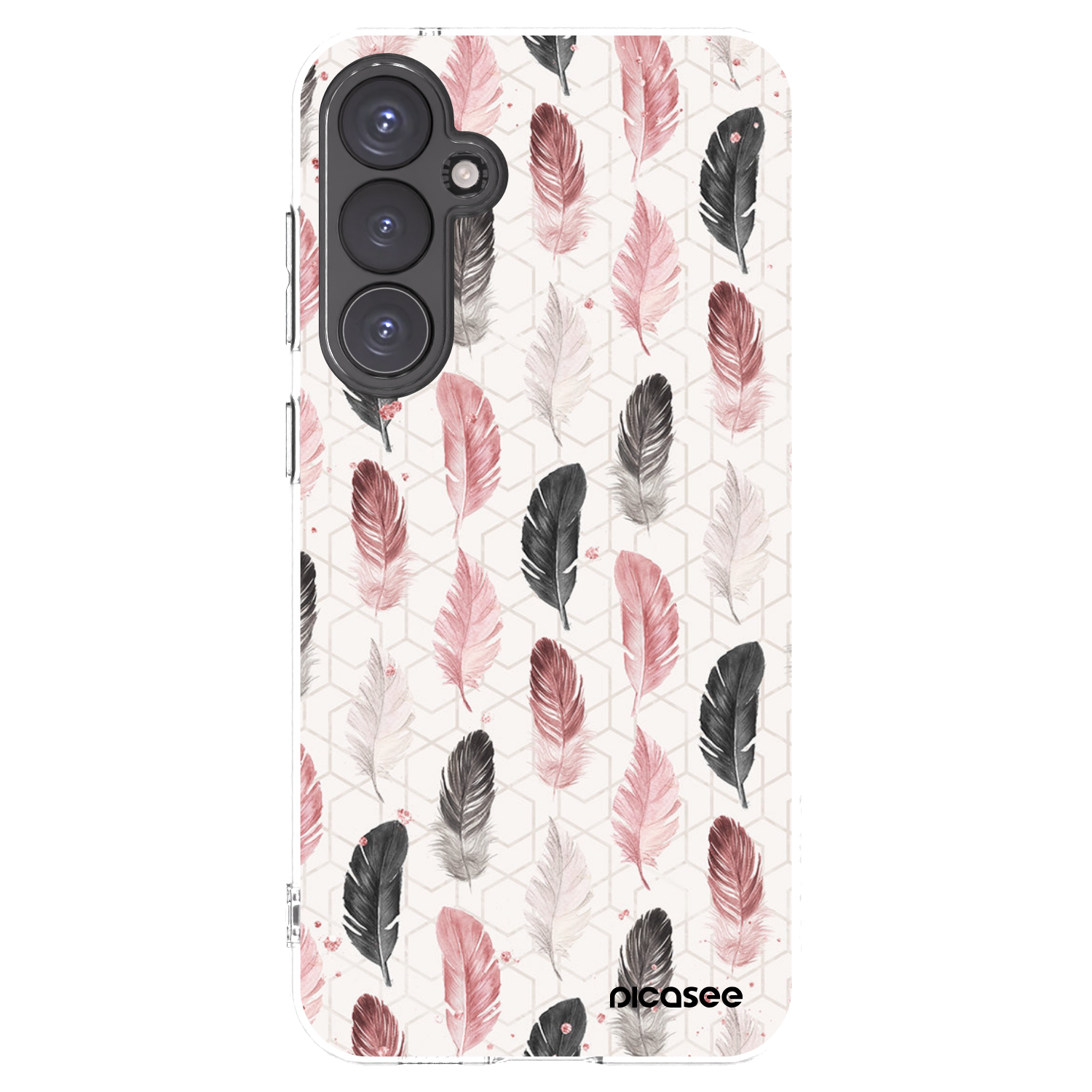 Picasee Samsung Galaxy S23 FE S711B Hülle - Transparentes Silikon - Feder 2