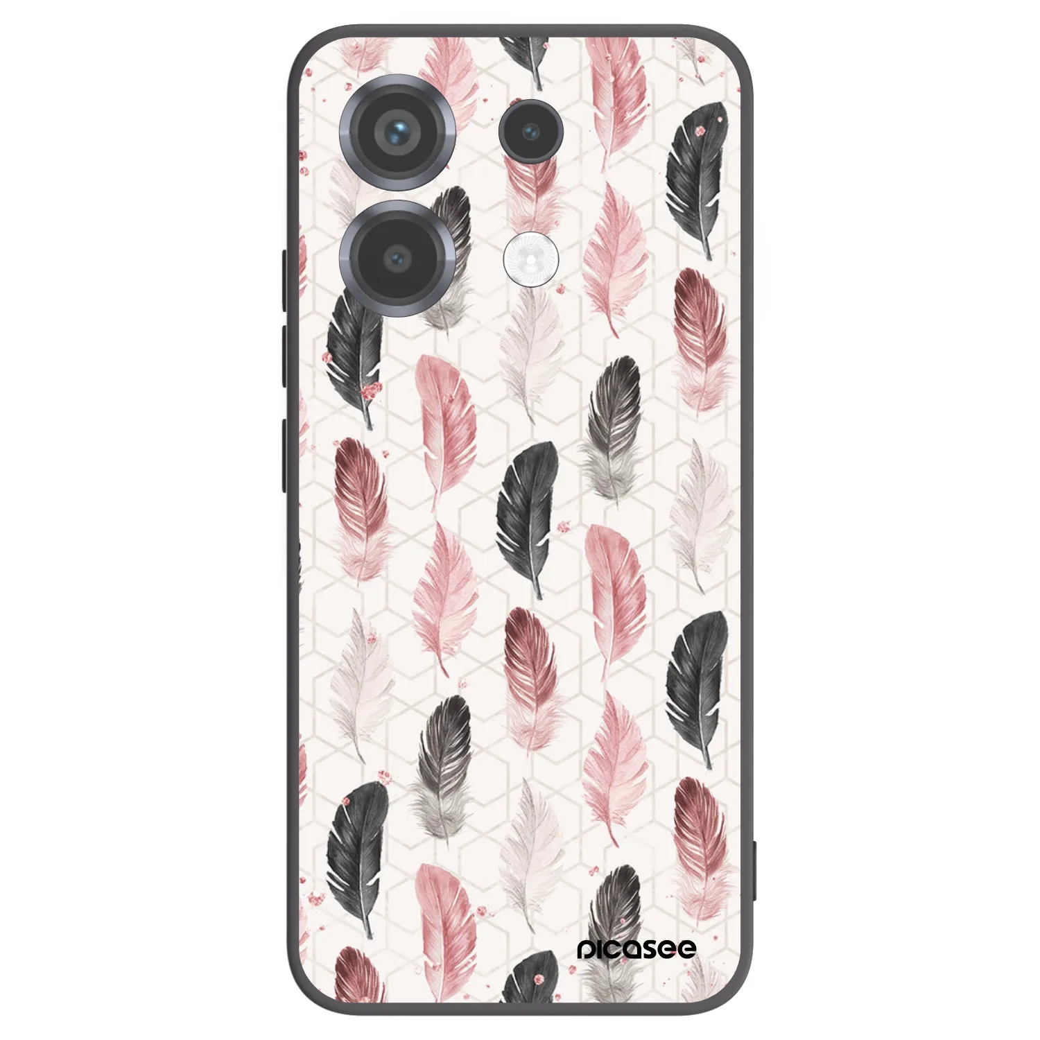 Picasee Xiaomi Poco X6 Hülle - Schwarzes Silikon - Feder 2
