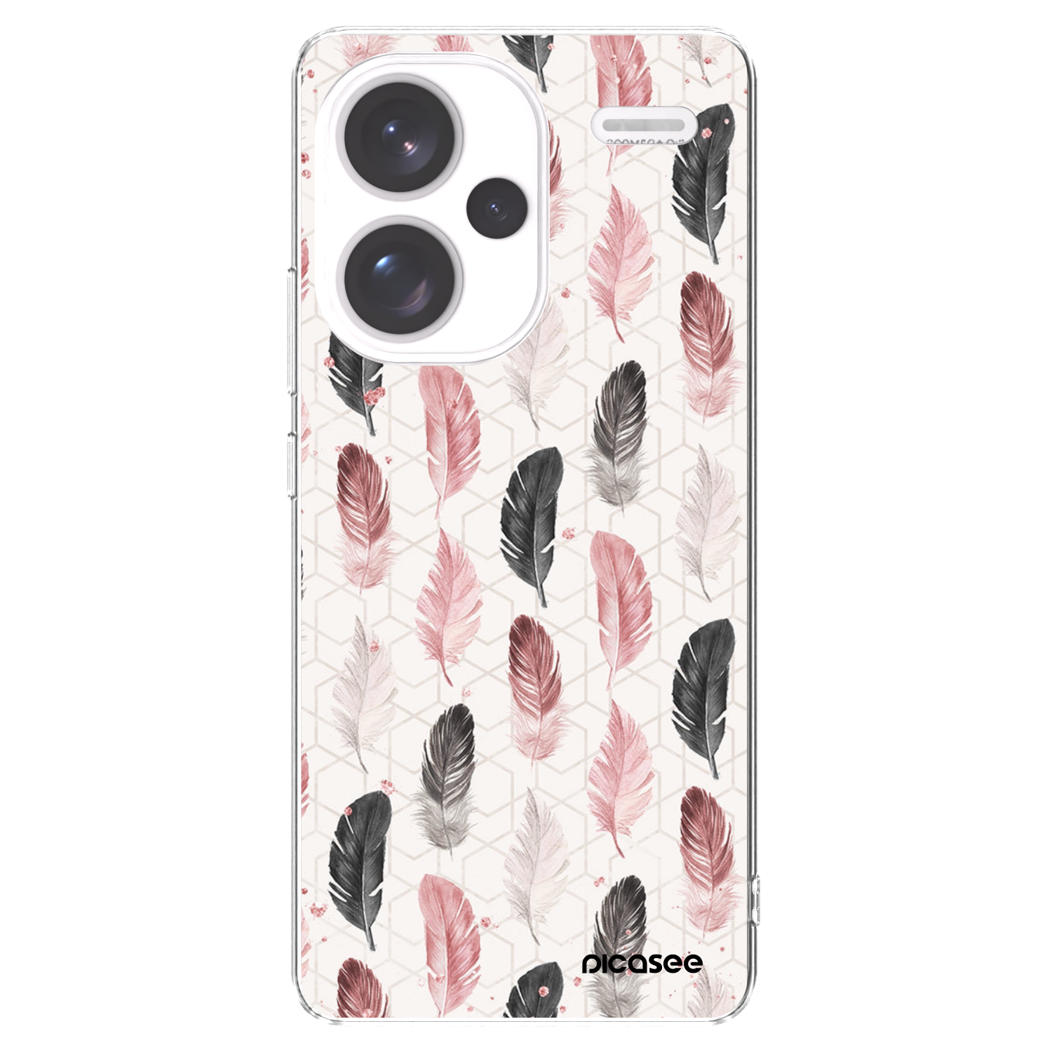 Picasee Xiaomi Redmi Note 13 Pro+ 5G Hülle - Transparentes Silikon - Feder 2