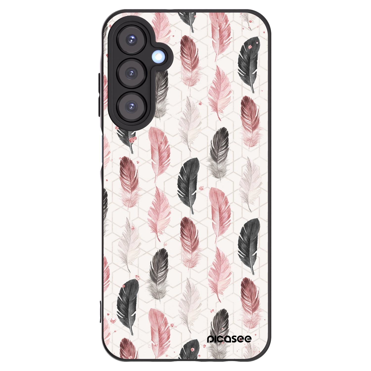 Picasee Samsung Galaxy A25 A256B 5G Hülle - Schwarzes Silikon - Feder 2