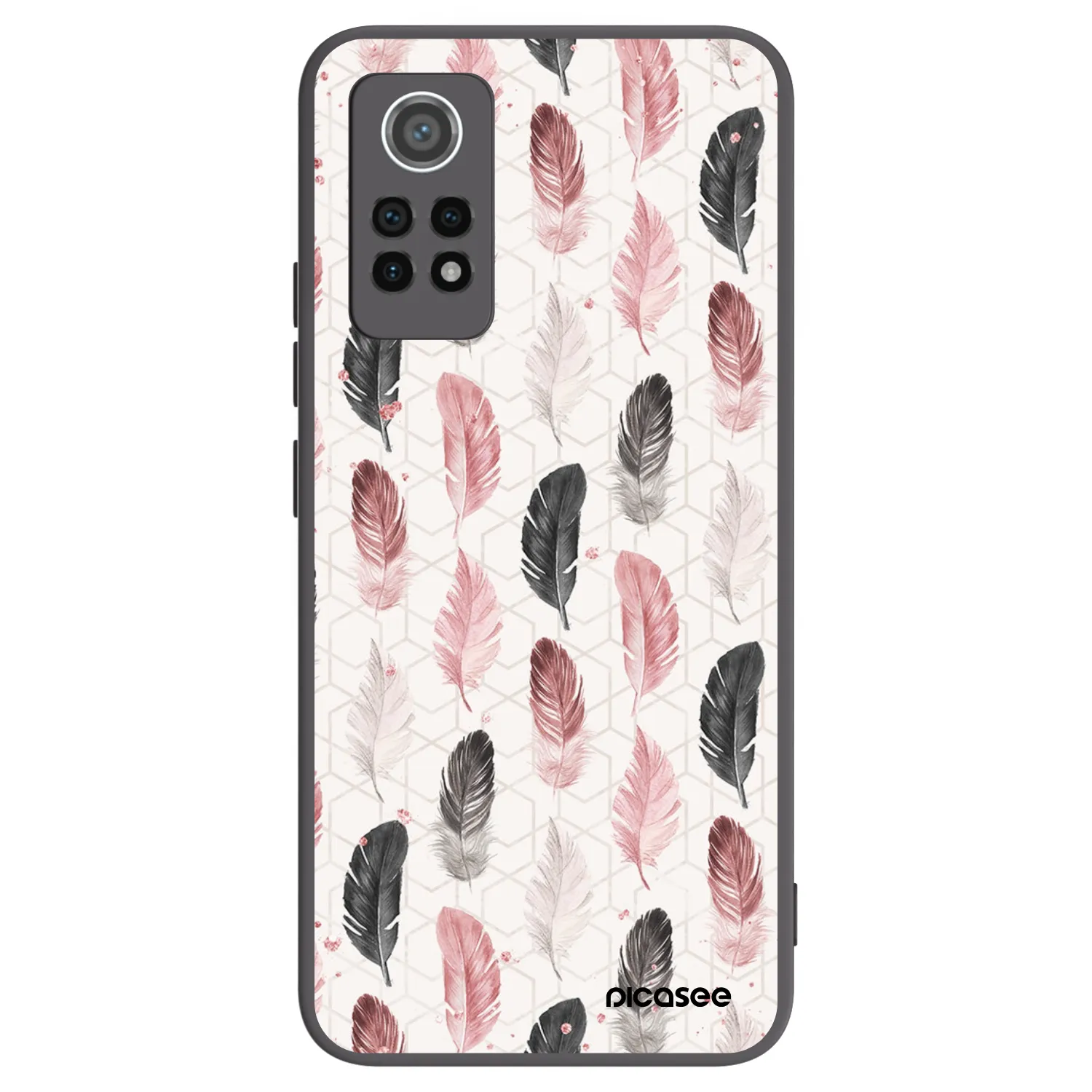 Picasee Xiaomi Redmi Note 12 Pro 4G Hülle - Schwarzes Silikon - Feder 2
